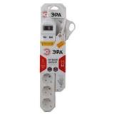 Фото товара - ЭРА USF-5es-1.5m-USB-W (белый) Сетевой фильтр с заземл, 3x0,75мм2, с выкл, 5гн+2USB, 1.5м [1/20] №2