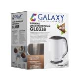 Фото товара - Galaxy Line, GL 0318, Чайник электрический, 2000 Вт, 1.7 л, двойные стенки: нержавеющая сталь/пластик, белый [1/6/1] №4