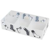 Коробка для белья PSB-02/6-P, 6 ячеек, пластик, с принтом, 30*15*7см, Рыжий кот [1/10/100]
