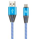 Smartbuy Дата-кабель MicroUSB HEDGEHOG синий 2 А, 1 м (ik-12HH blue) [1/100]
