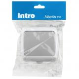 Фото товара - 5-101-03 Intro Atlantic Выключатель 10А-250В, IP54, открытой установки, серый [1/10] №3
