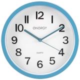ENERGY ЕС-139 Часы настенные кварцевые, Диаметр 22 см, Напряжение 1.5Вт, Питание от батарейки 1*АА, цвет синий. [1/20]
