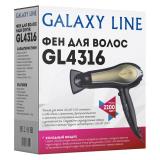 Фото товара - Galaxy Line, GL 4316, Фен для волос, 2200 Вт, Количество скоростей: 2, Температурных режимов: 3, Холодный воздух, серебристо-черный [1/10] №4