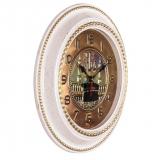 Фото товара - 6141-112W (5) Часы настенные круг d=60см, корпус белый с золотом 