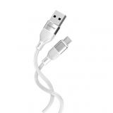 Smartbuy Кабель для зарядки и передачи данных S72 MicroUSB белый, 2.4 А, сил., 1м, [1]
