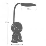 Фото товара - Camelion KD-858  C01  белый+серый LED(Свет-к наст.8 Вт,230В,500 лм,сенс.рег.ярк и цвет.темп) [1/6] №2