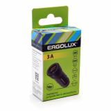 Фото товара - ERGOLUX ELX-CA01-C02 (Автомобильный адаптер 1USB+1Type C, 12В, 5V/3А, LED, Черный, Коробка) [1/10] №2