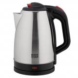 Фото товара - HomeStar, HS-1051, Чайник электрический, 1500 Вт, 2.2 л, нержавеющая сталь, серебристый [1/12] №2