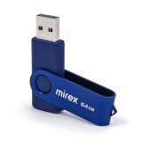 Фото товара - Флеш-диск Mirex 64GB SWIVEL DEEP BLUE  (ecopack) [1] №2