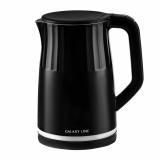 Фото товара - Galaxy Line, GL 0337, Чайник электрический, 2200 Вт, 1.7 л, двойные стенки: нержавеющая сталь/пластик, черный [1/8] №2