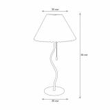 Фото товара - 33001 Черный+Коричневый (1) Светильник бытовой настольный (220V 15W E27) [1] №2