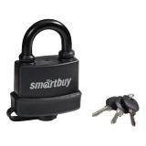 Smartbuy Замок навесной, уличный корпус 56*50 мм, дужка d8.4 мм, 3 кл., дверца, [1/12?]