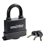 Фото товара - Smartbuy Замок навесной, уличный корпус 70*57 мм, дужка d10 мм, 3 кл., дверца, [1] №1