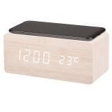 Фото товара - HomeStar HS-0123 Часы электронные с беспроводной зарядкой, мощность 6 Вт. LCD дисплей [1/40] №2