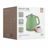 Фото товара - Galaxy Line, GL 0331, Чайник электрический, 2200 Вт, 1.8 л, двойные стенки: нержавеющая сталь/пластик, зелёный [1/12] №2