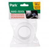 Фото товара - Park Нано-лента двусторонняя клейкая многоразовая, прозрачная усиленная, 1м, ширина 30 мм [1/12] №2