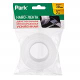 Фото товара - Park Нано-лента двусторонняя клейкая многоразовая, прозрачная усиленная, 2м, ширина 30 мм [1/12/168?] №2