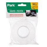 Фото товара - Park Нано-лента двусторонняя клейкая многоразовая, прозрачная, 5м, ширина 30 мм [1/12] №2