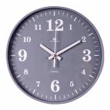 2019-007 (10) Часы настенные круг d=19,5см, корпус серый, 