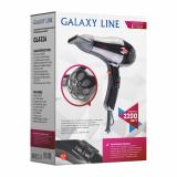Фото товара - Galaxy Line, GL 4326, Фен для волос, 2200 Вт, Количество скоростей: 2, Температурных режимов: 3, Холодный воздух, серебристо-черный [1/12] №2