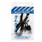 ERGOLUX ELX-CDC03P-C02 ПРОМО (Кабель USB-Lightning, 2А, 1м, Черный, Зарядка+Передача данных, Пакет) [1/10?]