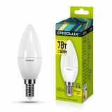 Фото товара - Ergolux LED-C35-7W-E14-3K (Эл.лампа светодиодная Свеча 7Вт E14 3000K 172-265В) [1/10/100] №1