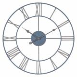 4848-006 (5) Часы настенные круг d=45,5см, открытая стрелка, корпус синий с серебром
