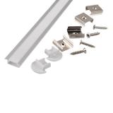 General GAL-GLS-1000-7-22 Профиль серебристый (1м профиль+ рассеиватель+2 заглушки+2 скобы с шурупами) [1]