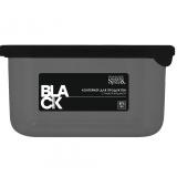 Фото товара - PlastRep Контейнер для продуктов Sugar&Spice Black квадратный 0,4л с гибкой крышкой [1/18?] №1