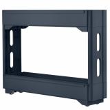 PlastRep Этажерка Keeplex Regular на колесиках двухсекционная узкая 53,7х13,8х45 см космический серый [1/6?]