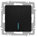 Intro 6-102-05 Выключатель с подсветкой, 10А-250В, IP20, СУ, AL/CU, Accent, антрацит [1/10?]