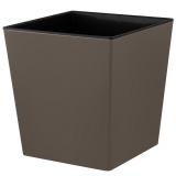 PlastRep Горшок для цветов InGreen London CUBE 301 х 301 мм, 22 л c дренажной вставкой французский платан [1/4?]