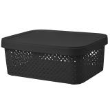 PlastRep Корзина для хранения с крышкой Plast Team BLACK 10 л [1/7?]