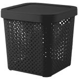 PlastRep Корзина для хранения с крышкой Plast Team BLACK 20 л [1/8?]