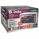 Фото товара - Delta, D-533, Мини-печь, 1500 Вт, 55 л, конвекция, 50-320°С, 0-90 минут, серебро [1] №5