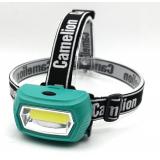Фото товара - Camelion LED53411 (фонарь налоб, аккум 3,7В, зелен, COB, 3 Вт, 3 реж, 3 x AAA, Type-C, блист) [1/12?] №2