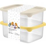 Фото товара - PlastRep Контейнер для продуктов Sugar&Spice коллекция School, система идентификации крышек, гибкая крышка, 0,18л, прямоугольный, 98х73х73 ) [1/16?] №1
