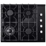 Варочная панель газовая LEONORD LEG-60410GB-C, Мощность горелок: 3,3(двойное пламя)/1,75/1,75/1,0 кВт. Размер 60*51 см [1]