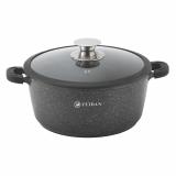 Zeidan Z-501034 Кастрюля со стеклянной крышкой – 3,0 л (d20 см), литой алюминий, крышка - стекло с силиконовым ободком и металлической ручкой, И [1/6]