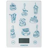HomeStar, HS-3015А, Весы кухонные, электронные, до 7кг, стекло, белый [1/20?]