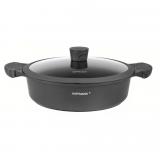 Hoffmann 9429 Кастрюля 4,0л (28см) из литого алюминия с гранитным покрытием, крышка из закаленного стекла, индукция [1]