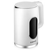 Фото товара - Brayer, BR6107WH, Чайник электрический, 2200 Вт, 1.7 л, двойные стенки: нержавеющая сталь/пластик, белый [1/8?] №2