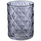 Стакан для ванной комнаты CRYSTALITE (стекло), цвет: серый. Рыжий кот [1]