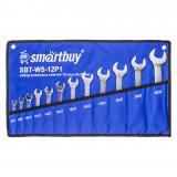 Smartbuy Tools Набор рожковых ключей 12 штук, (6-32 мм), в ткан. чехле [1]