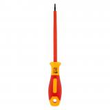 SmartbuyTools Диэлектрическая отвертка шлицевая SL2.5x75, до 1000В, VDE, прорез.ручка, серт. Испыт. [1]