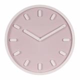 3034-011  (10) Часы настенные круг d=30см, корпус нежно-розовый+белый, 