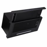 Вытяжка кухонная телескопическая MACBI B-MTA-G60GW (BLACK) черный, D150мм, 1200м3/ч,с автооткрыванием, мотор 230Ватт, стекло 60см, управл. сенсорное [