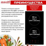 Фото товара - Варочная панель индукционная MACBI GK-ID303610EB-P - «домино», кабель с вилкой, на резиновых ножках, черный, 2 конфорки, 3600Вт, 220-240В [1] №5