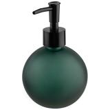 Дозатор для жидкого мыла CRYSTALITE (стекло), цвет: зеленый матовый Рыжий кот [1/24?]