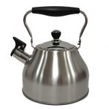 Hoffmann 55250 Чайник без свистка, 3,2л, нерж. сталь, кор. ручка, индукция [1]